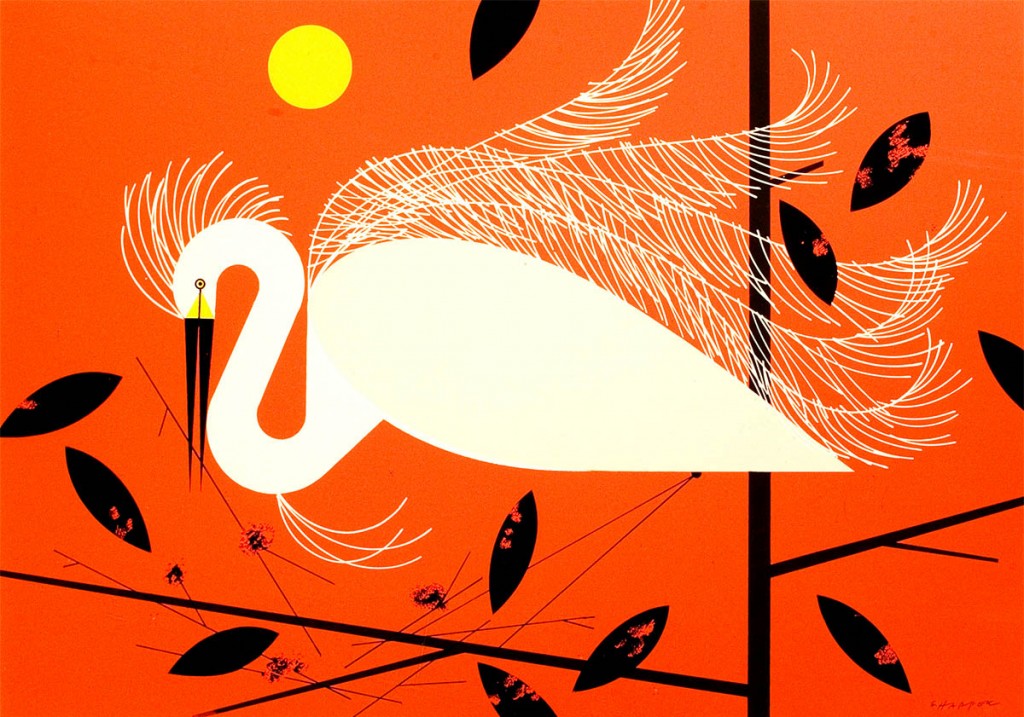 Snowy Egret | Charley Harper Prints | For Sale